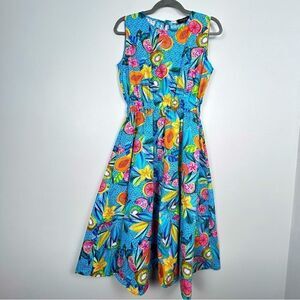 CHEPE made in Italy cotton colourful sleeveless dress